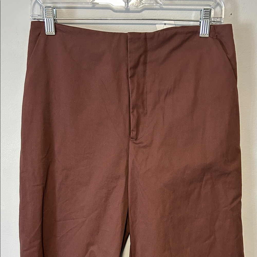 Abercrombie & Fitch High-Waisted Brown Dress Pant NWT - Picture 2 of 8